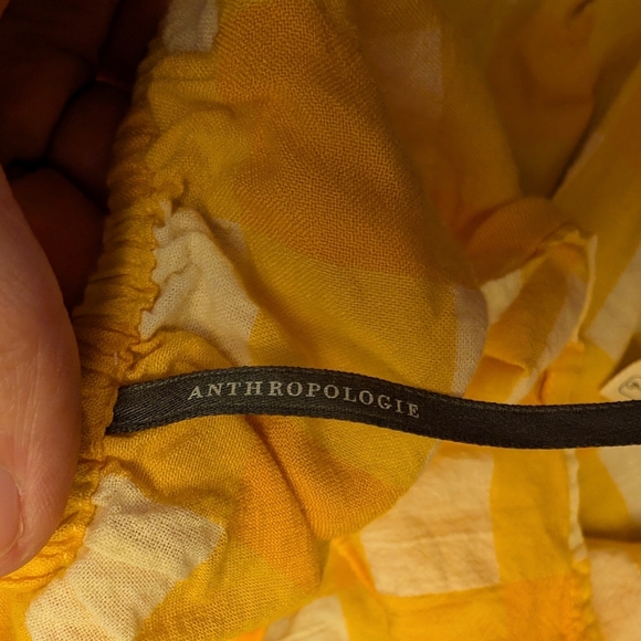 Anthropology Checkered/Gingham Sleep Top OS - Picture 4 of 4